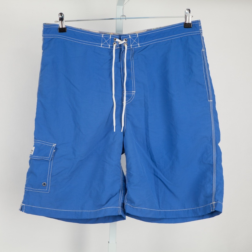 Polo Ralph Lauren Swim Trunks Mens Large Blue Cargo Board Shorts Drawstring